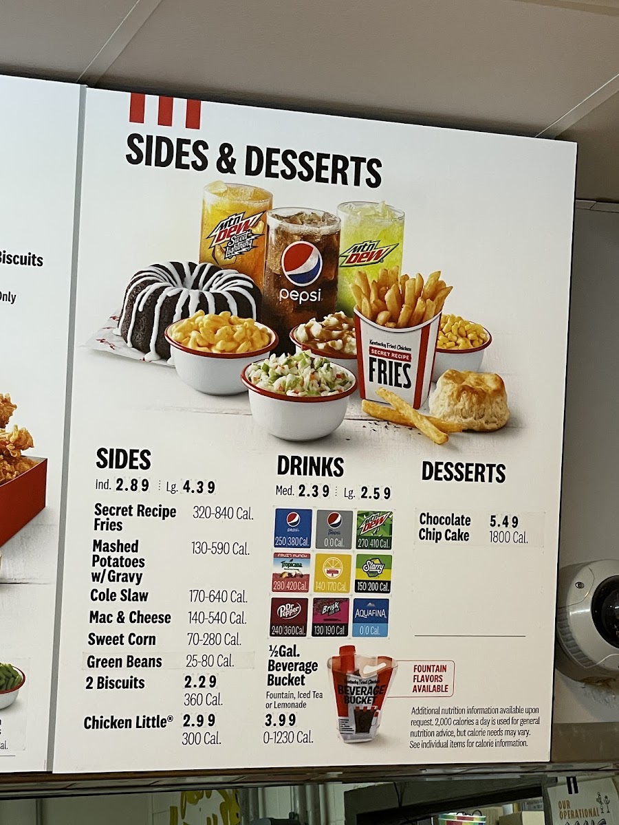 KFC Photo Menu 6