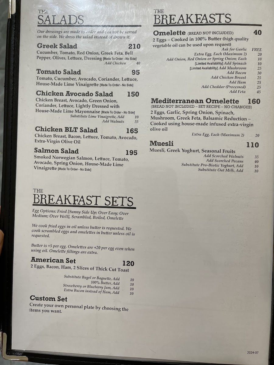 The Hideout Photo Menu 5