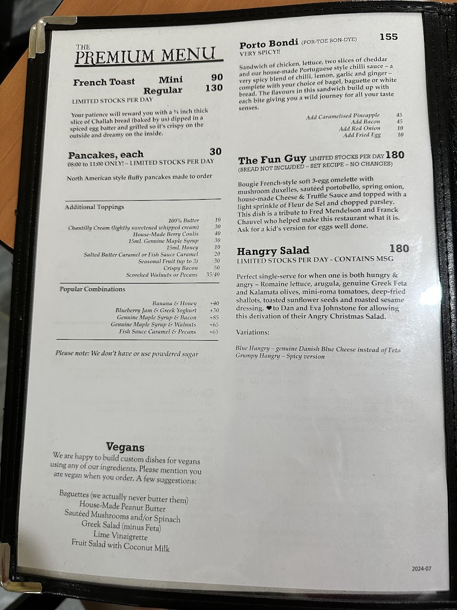 The Hideout Photo Menu 6