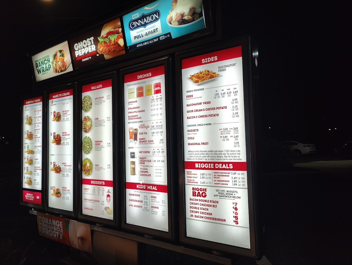 Wendy's Photo Menu 1