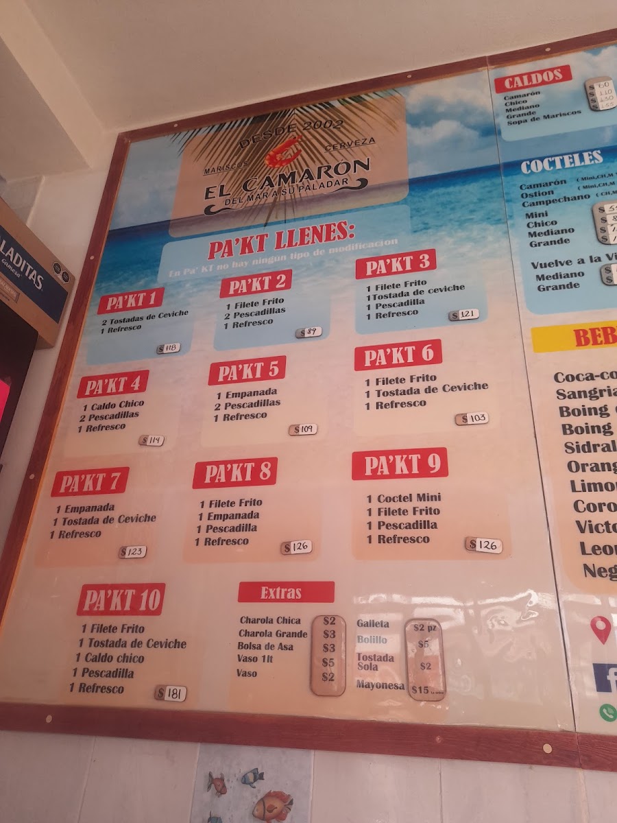 Mariscos El Camaron Photo Menu 1