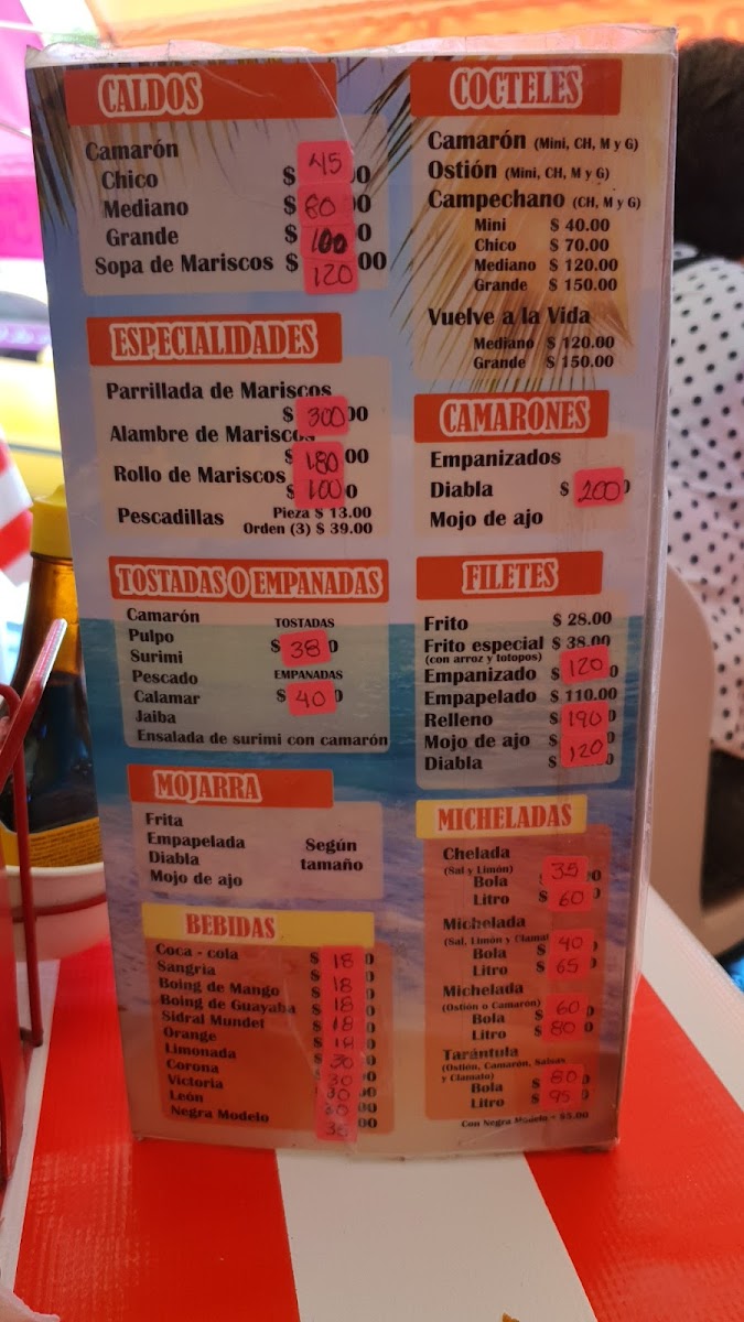 Mariscos El Camaron Photo Menu 3