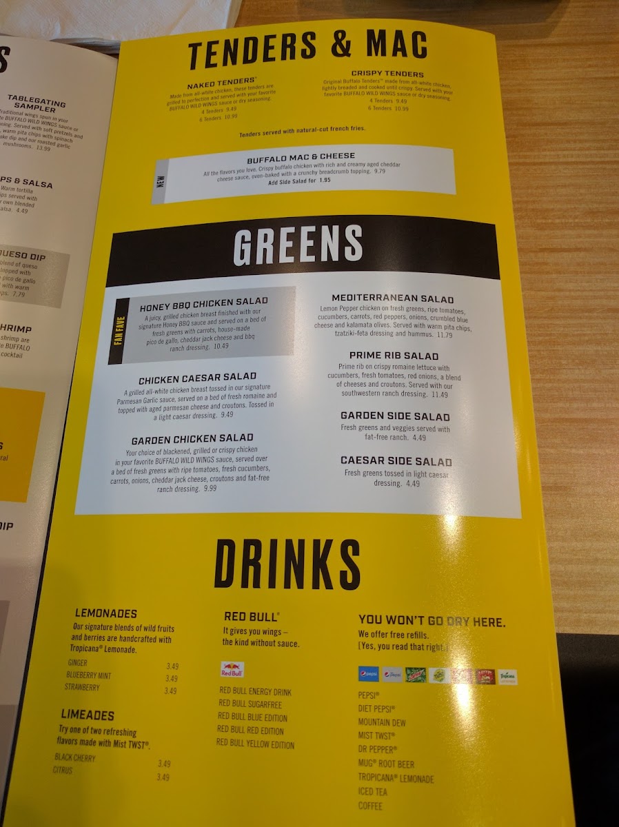Buffalo Wild Wings Photo Menu 4