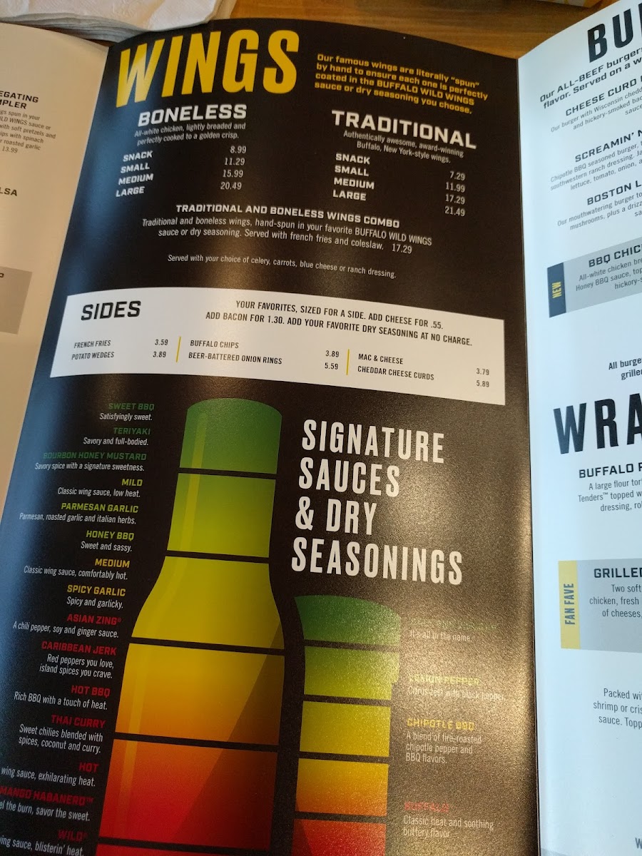 Buffalo Wild Wings Photo Menu 9