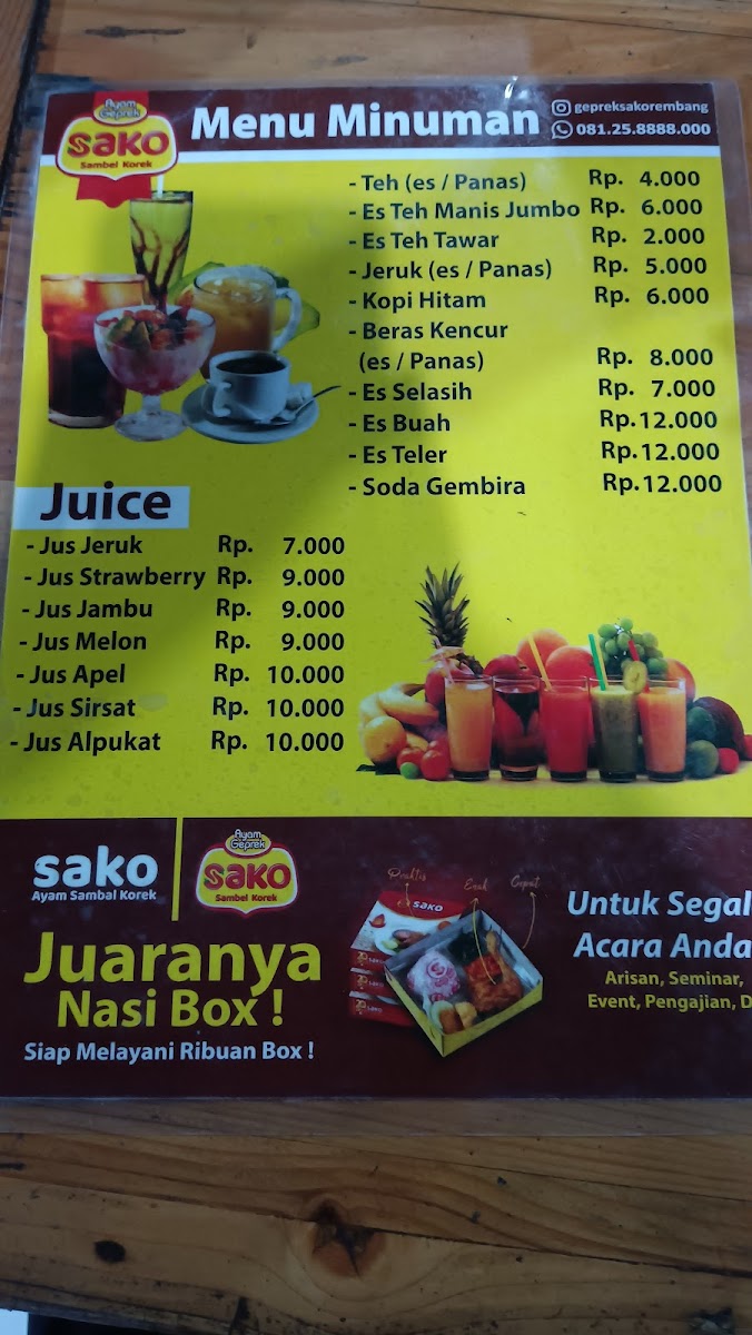 Ayam Geprek SAKO Photo Menu 2