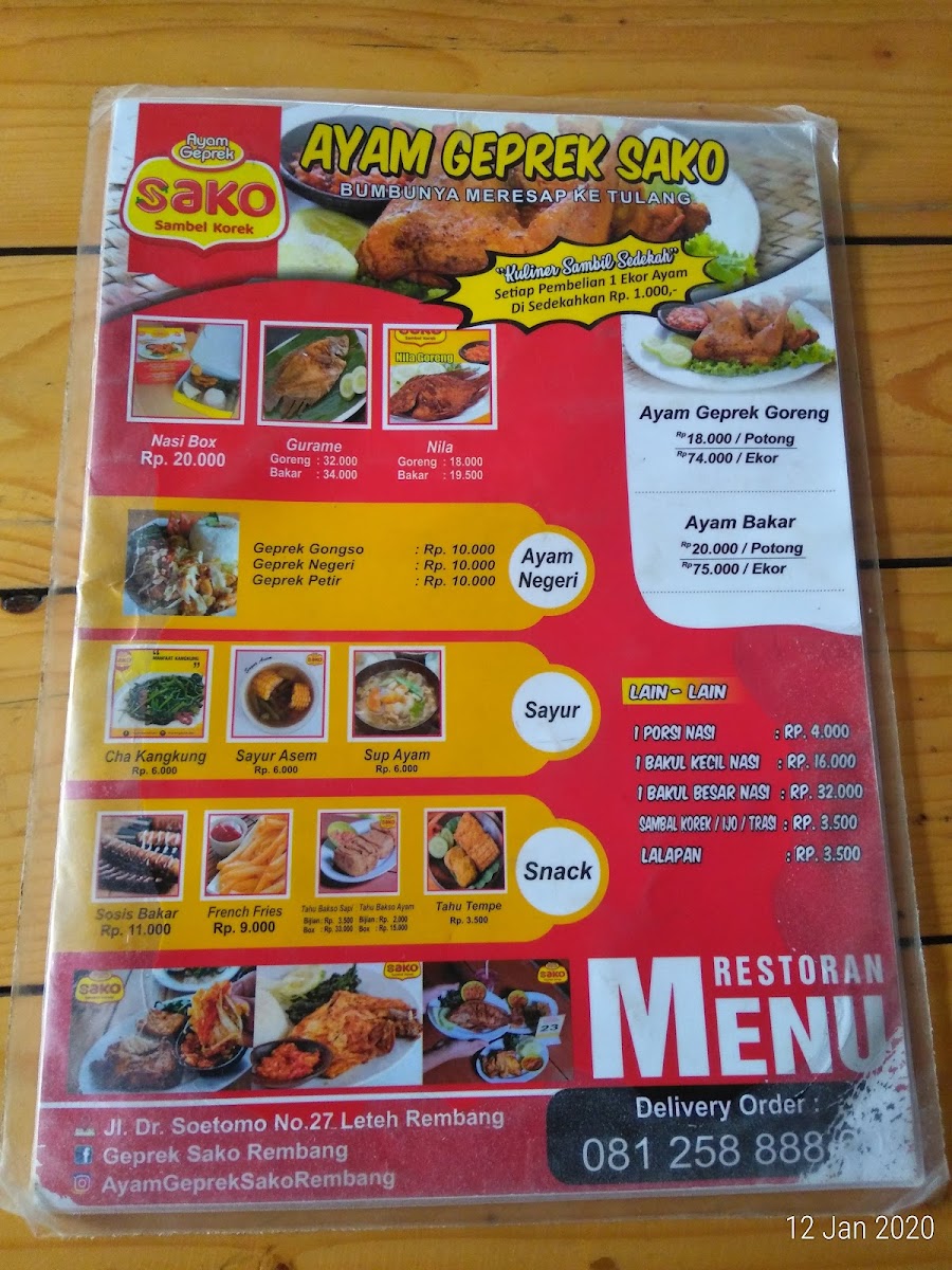Ayam Geprek SAKO Photo Menu 6