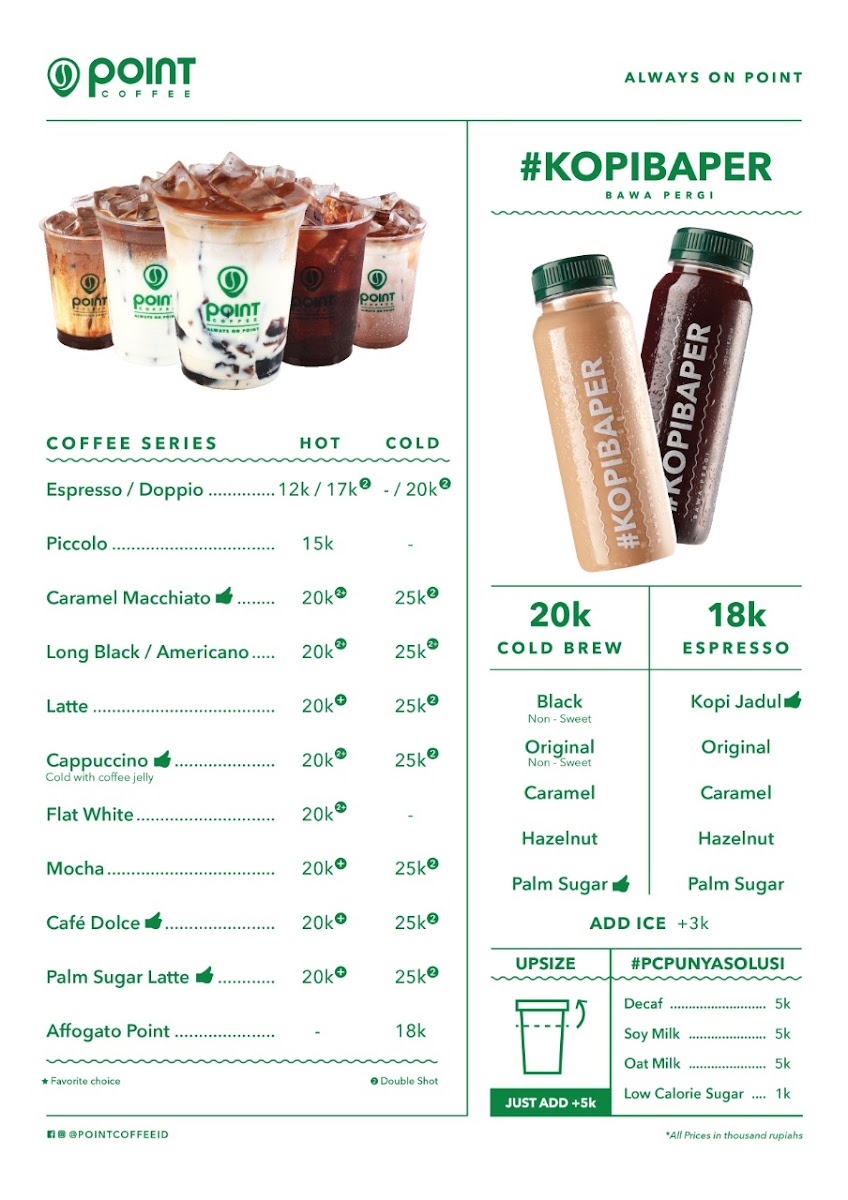 Point Coffee Photo Menu 2