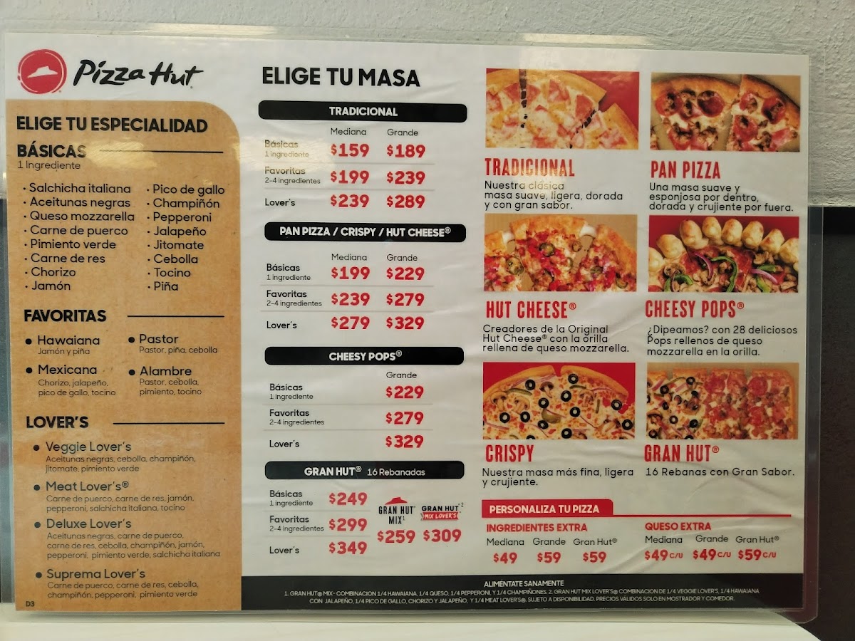 Pizza Hut Photo Menu 2