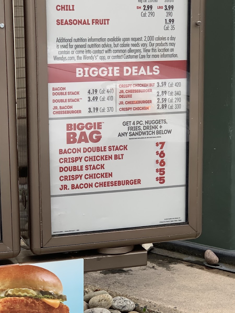 Wendy's Photo Menu 1