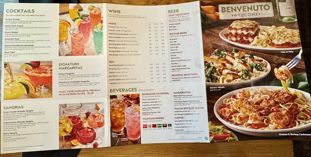 Olive Garden Italian Restaurant Photo Menu 2