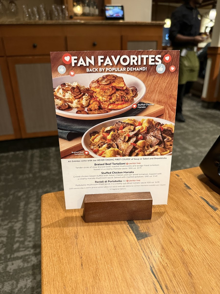Olive Garden Italian Restaurant Photo Menu 4