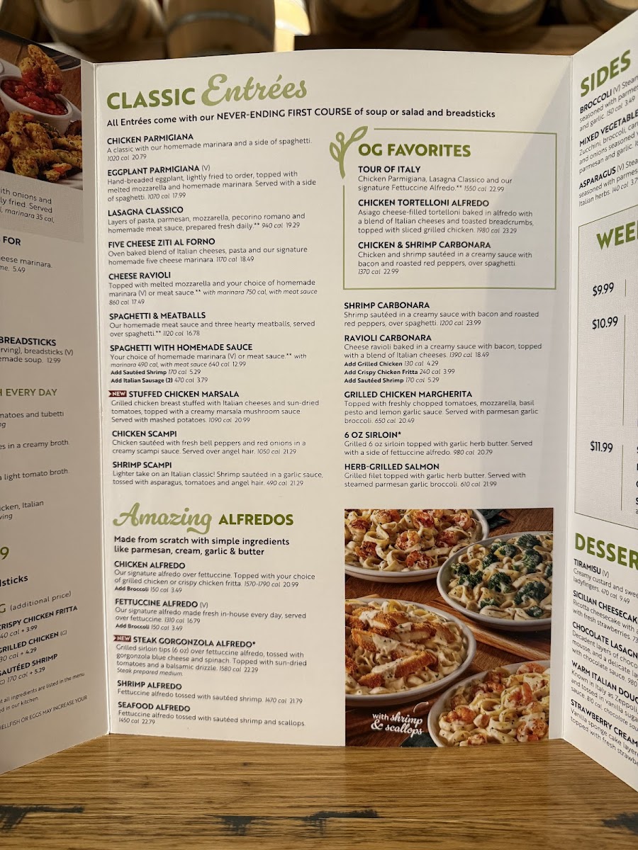 Olive Garden Italian Restaurant Photo Menu 7