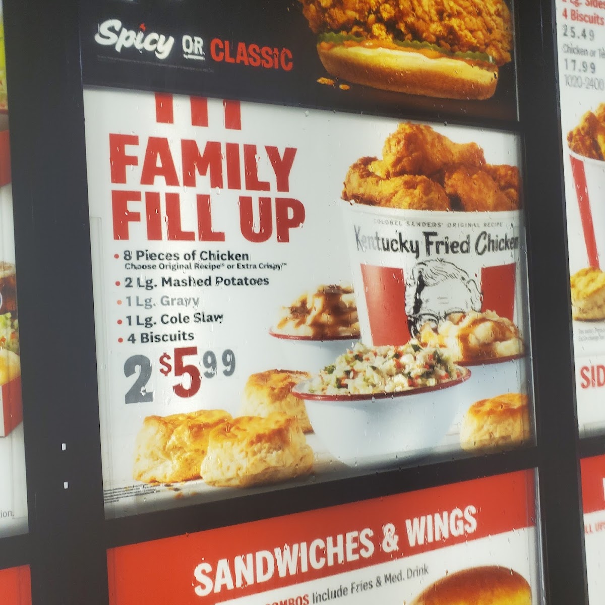 KFC Photo Menu 1