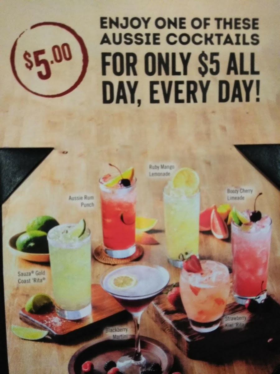 Outback Steakhouse Photo Menu 10