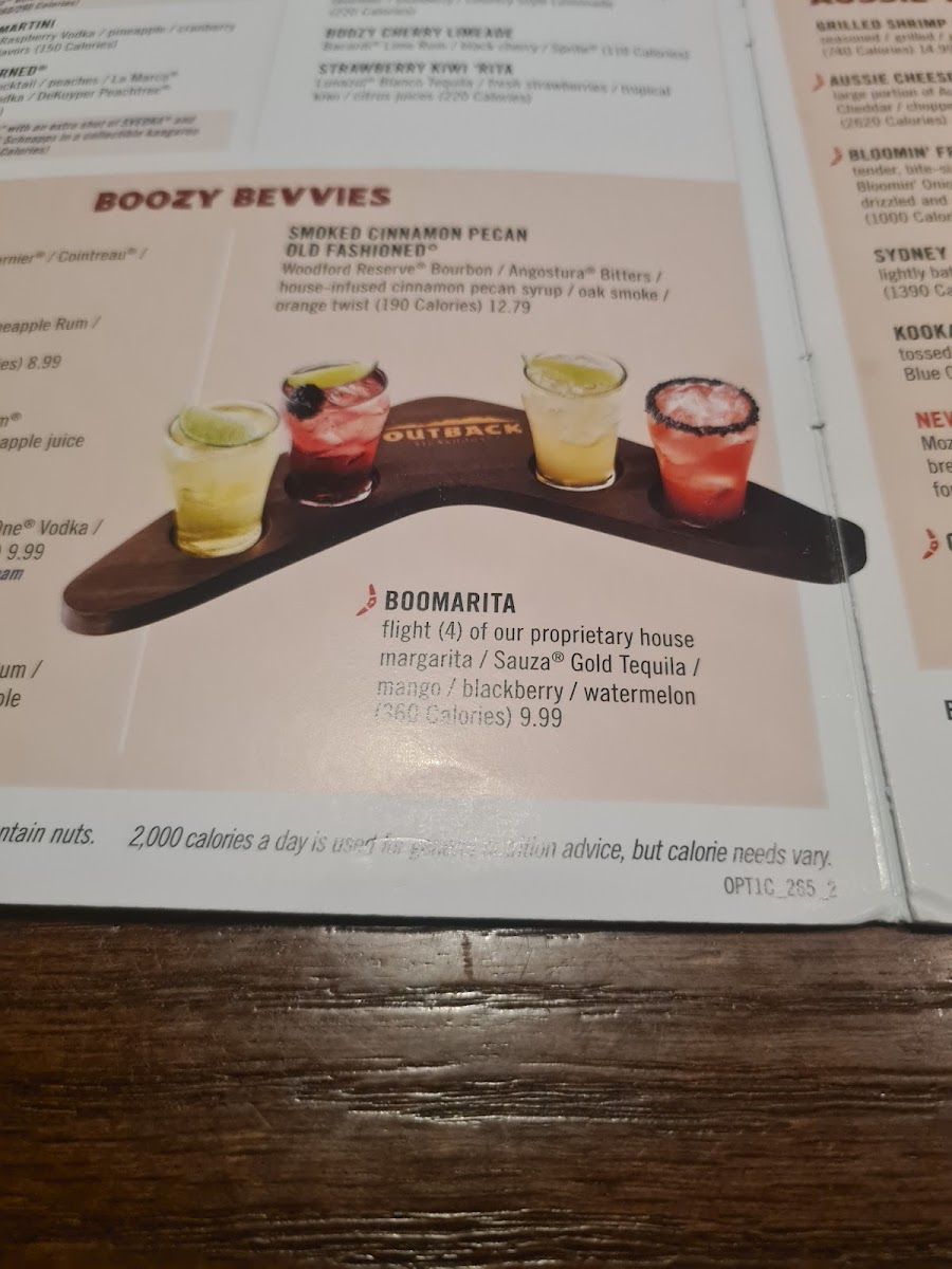 Outback Steakhouse Photo Menu 8