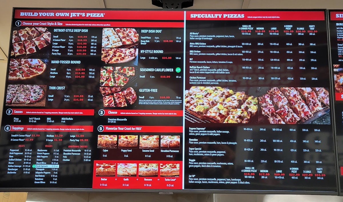 Jet's Pizza Photo Menu 1