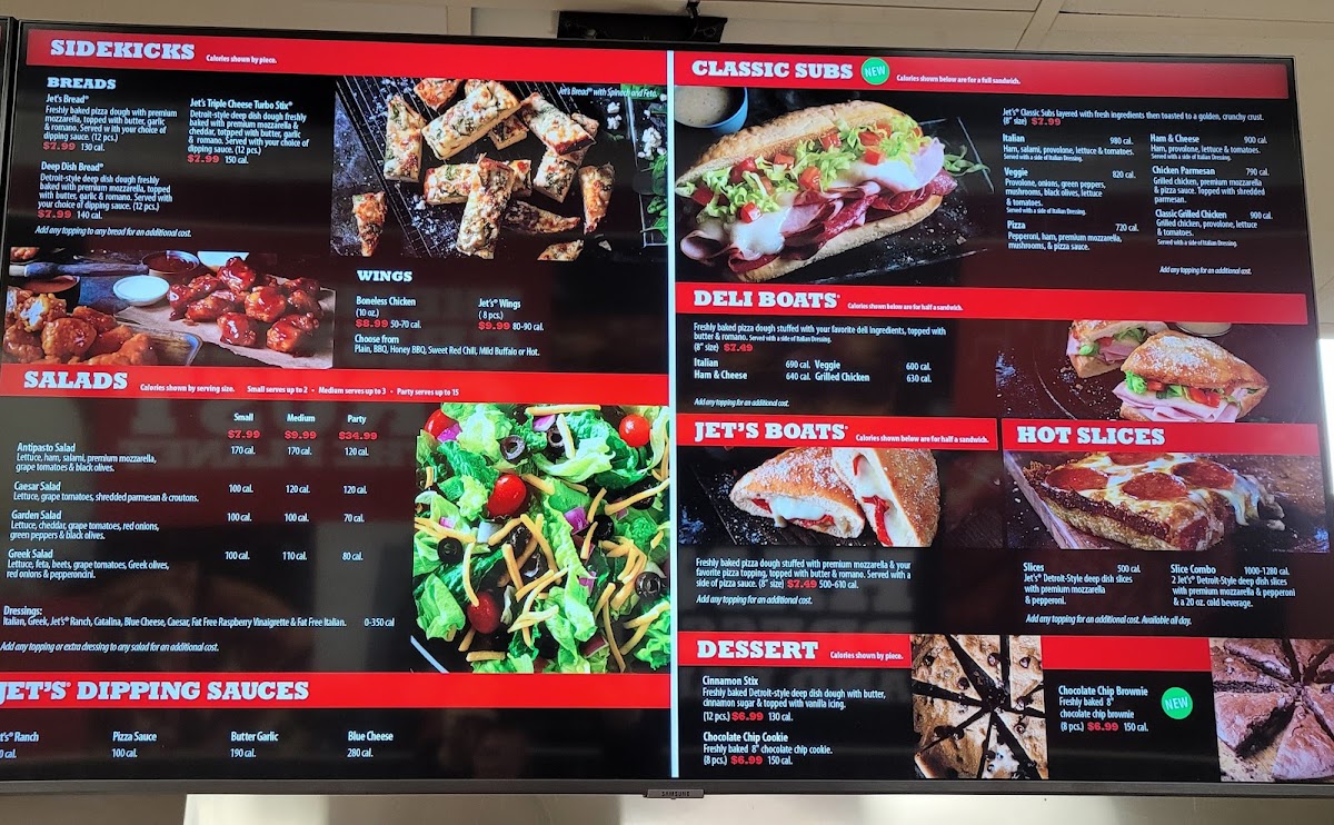 Jet's Pizza Photo Menu 2