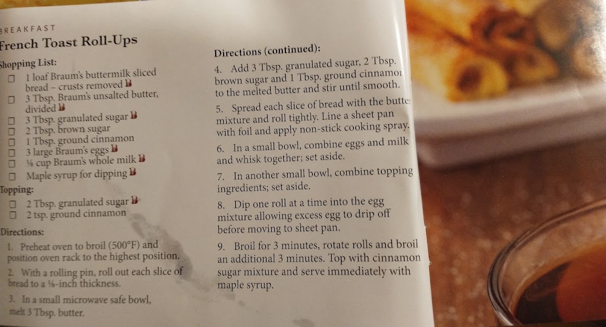 Braum's Ice Cream & Dairy Store Photo Menu 7