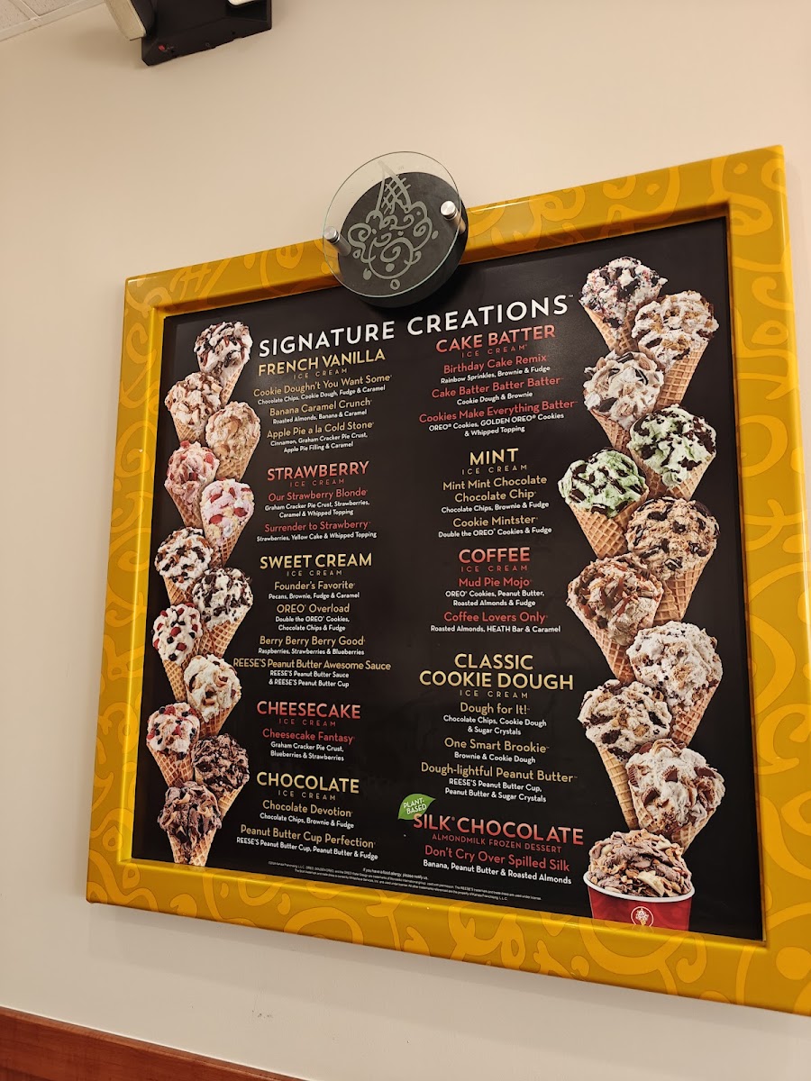 Cold Stone Creamery Photo Menu 3