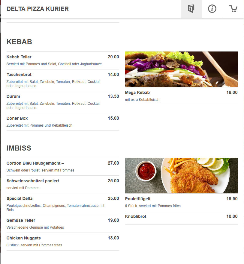 Delta Pizza Kurier Photo Menu 4