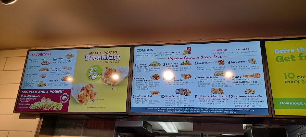Taco John's Photo Menu 1