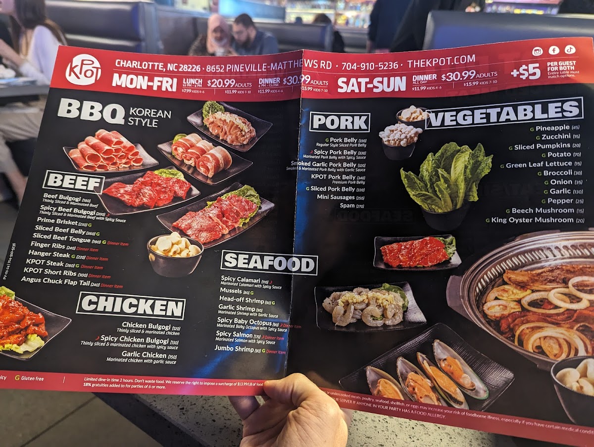 KPOT Korean BBQ & Hot Pot Photo Menu 6