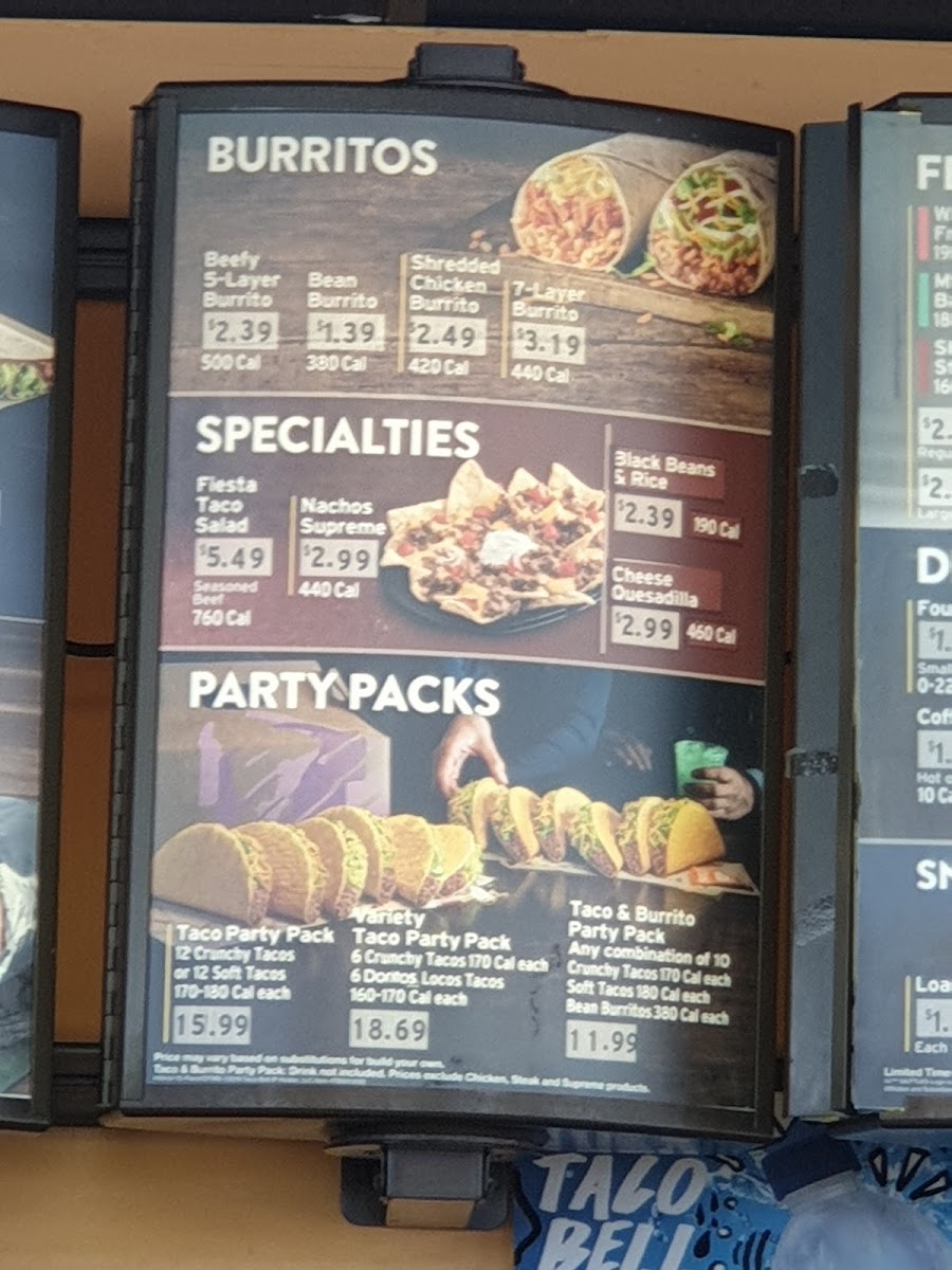 Taco Bell Photo Menu 7