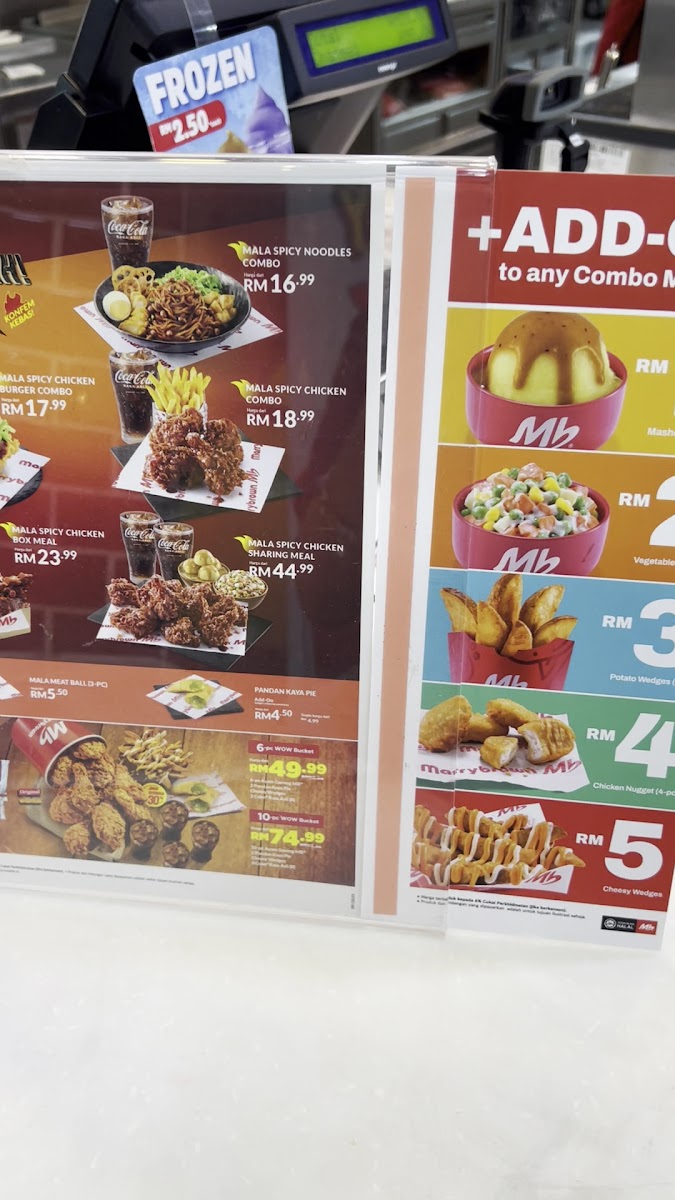 Marrybrown Klebang Restu Ipoh Photo Menu 3
