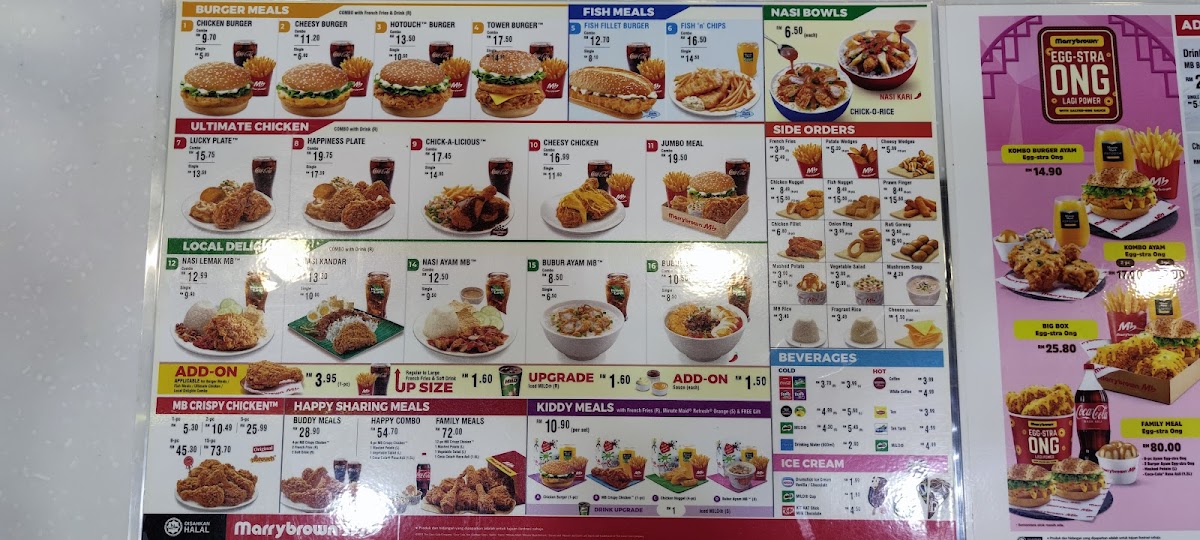 Marrybrown Klebang Restu Ipoh Photo Menu 5