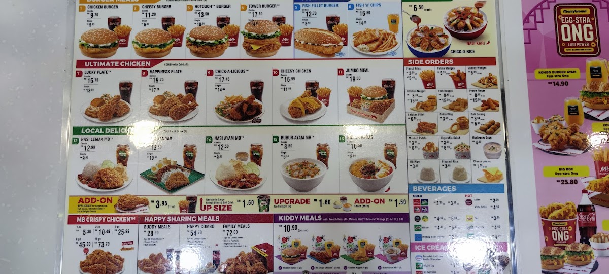 Marrybrown Klebang Restu Ipoh Photo Menu 6