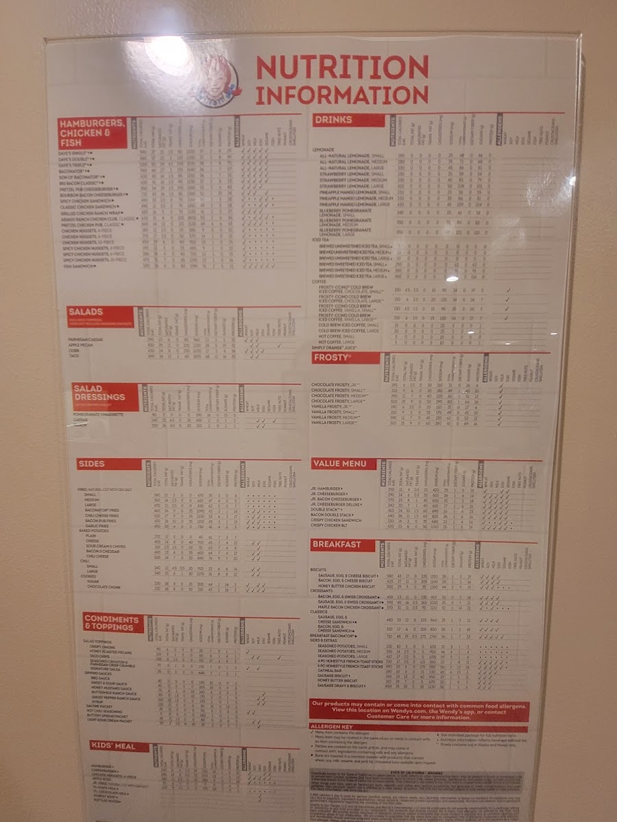 Wendy's Photo Menu 1
