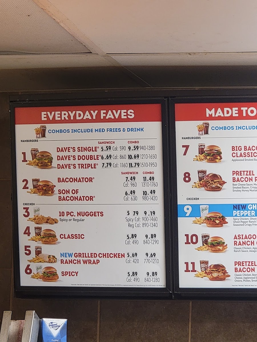 Wendy's Photo Menu 2