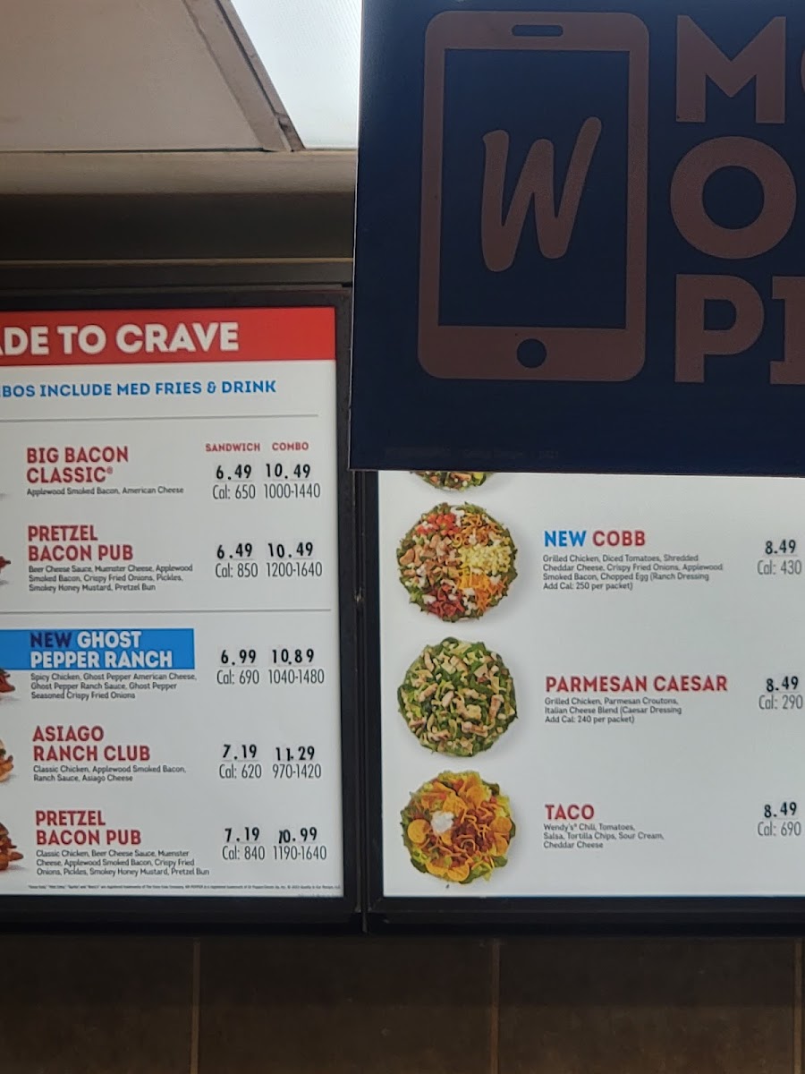 Wendy's Photo Menu 5