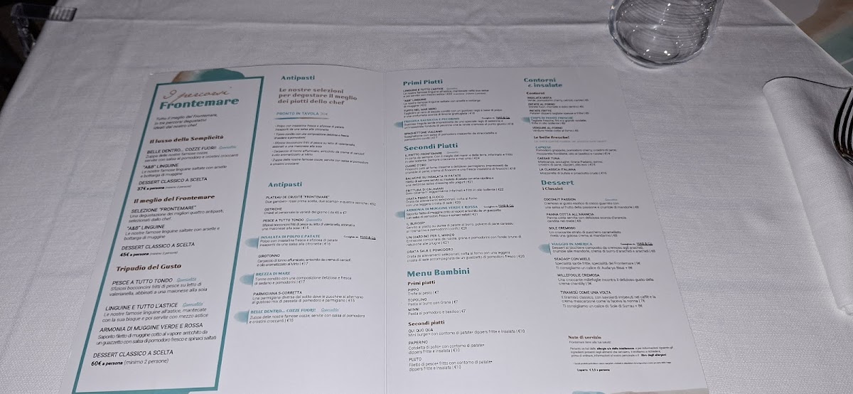 Frontemare Photo Menu 3