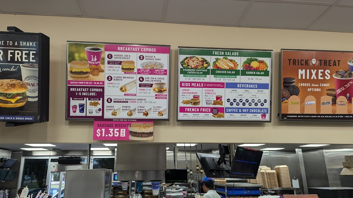 Braum's Ice Cream & Dairy Store Photo Menu 1