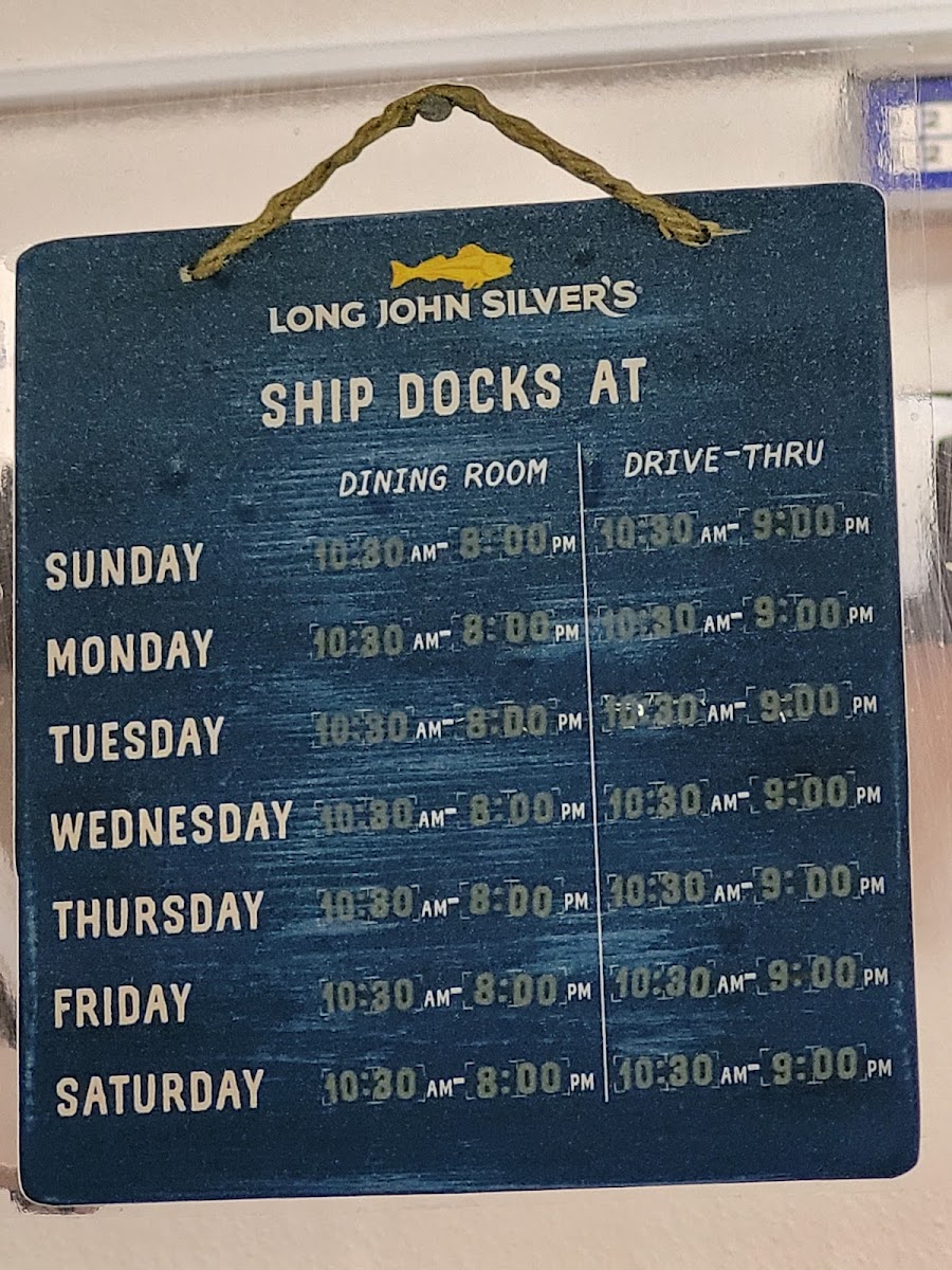 Long John Silver's Photo Menu 2