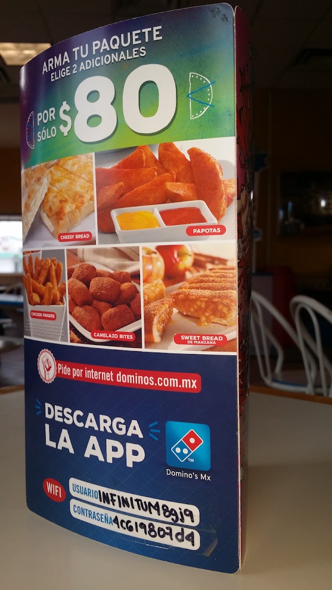 Domino's Pizza Photo Menu 1