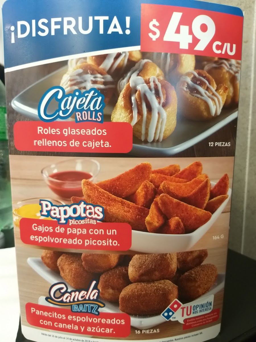 Domino's Pizza Photo Menu 2