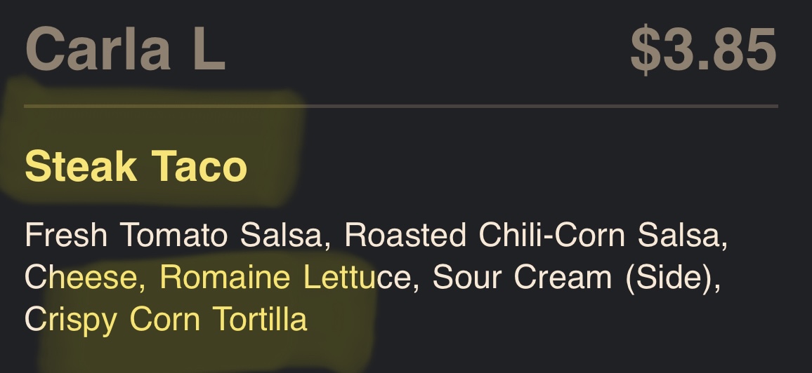 Chipotle Mexican Grill Photo Menu 2