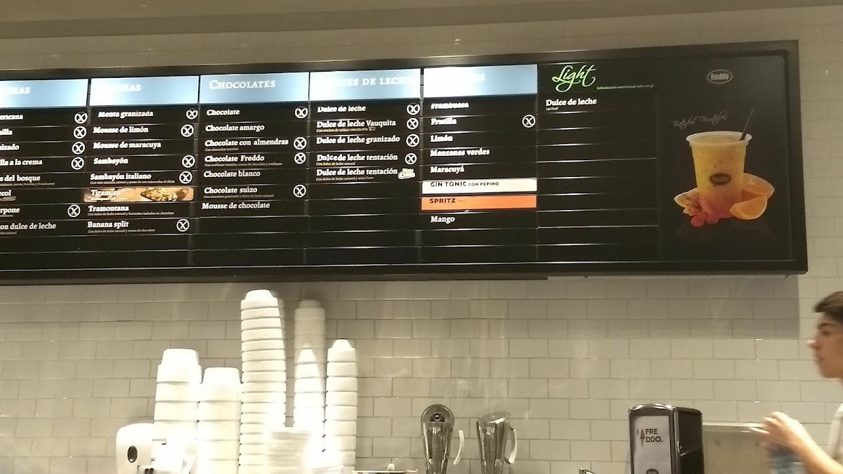 Freddo Photo Menu 1