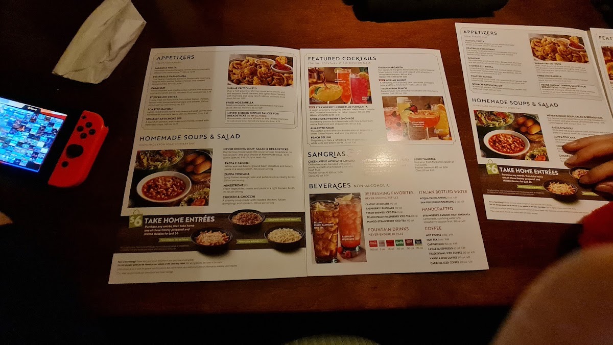 Olive Garden Italian Restaurant Photo Menu 5