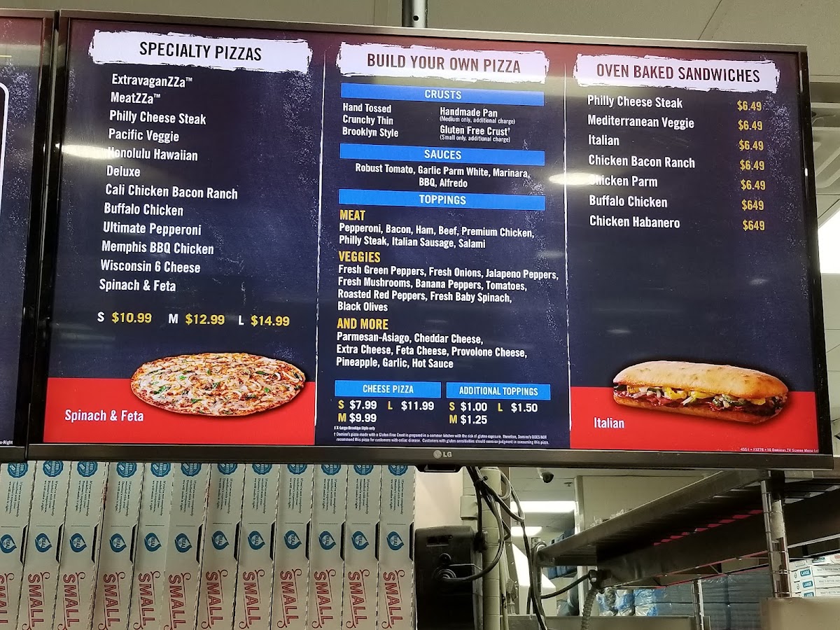 Domino's Pizza Photo Menu 4