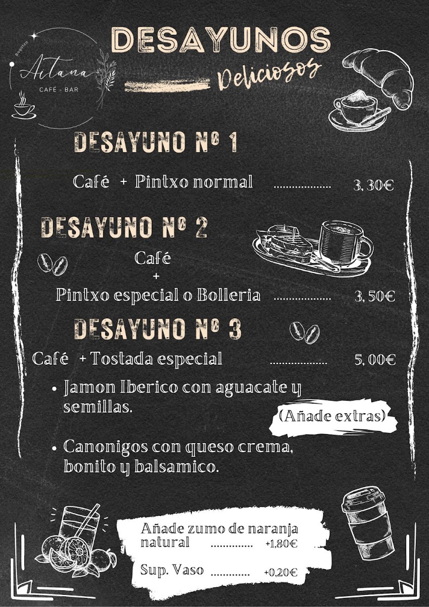 Cafeteria Aitana Photo Menu 1