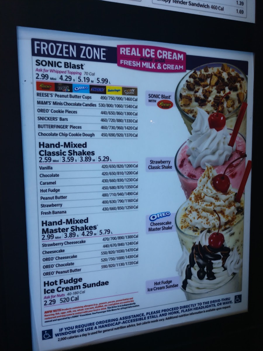 Sonic Drive-In Photo Menu 5