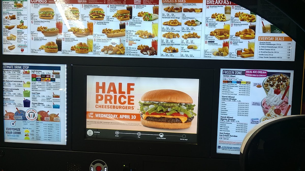 Sonic Drive-In Photo Menu 6