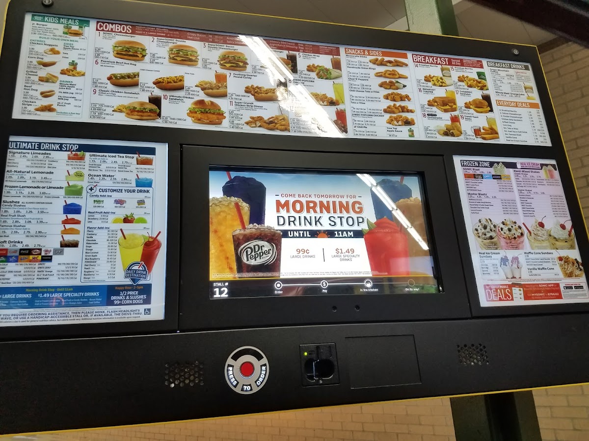 Sonic Drive-In Photo Menu 7