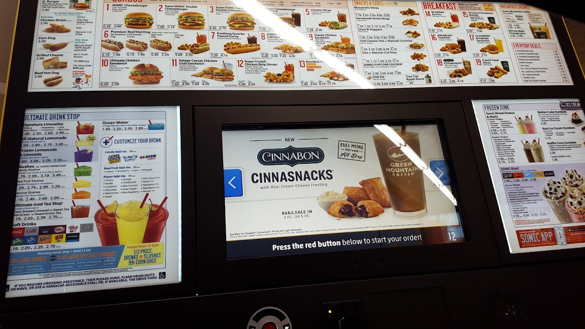 Sonic Drive-In Photo Menu 8