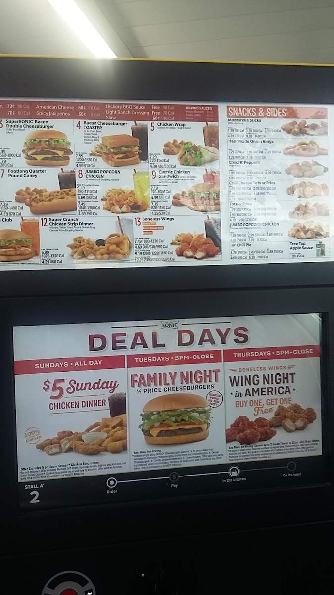 Sonic Drive-In Photo Menu 9
