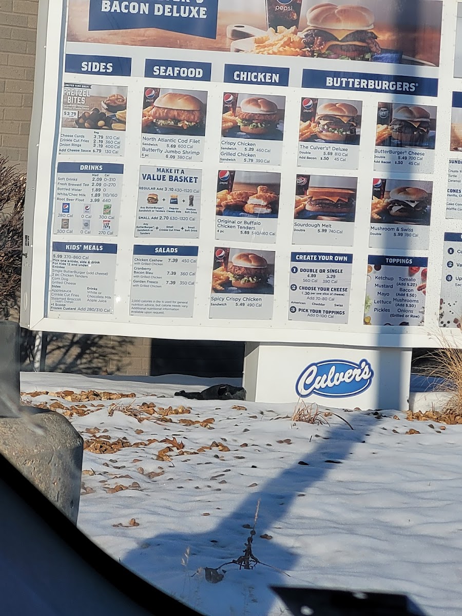 Culver’s Photo Menu 6
