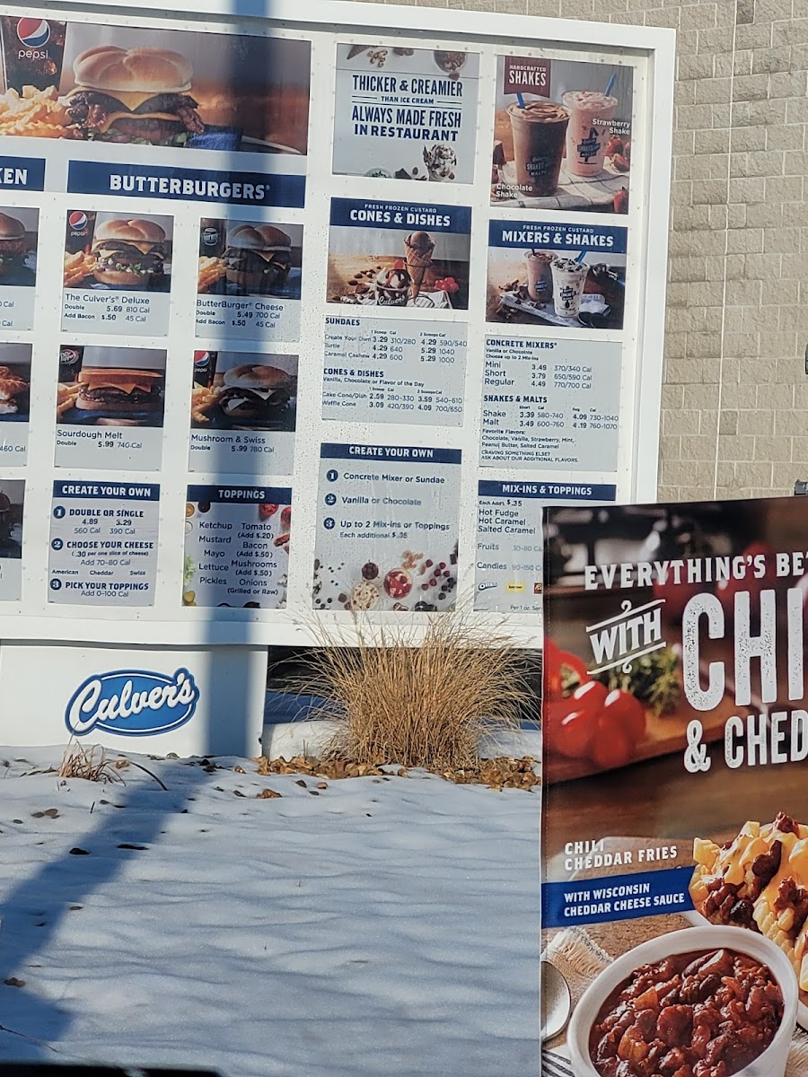Culver’s Photo Menu 7